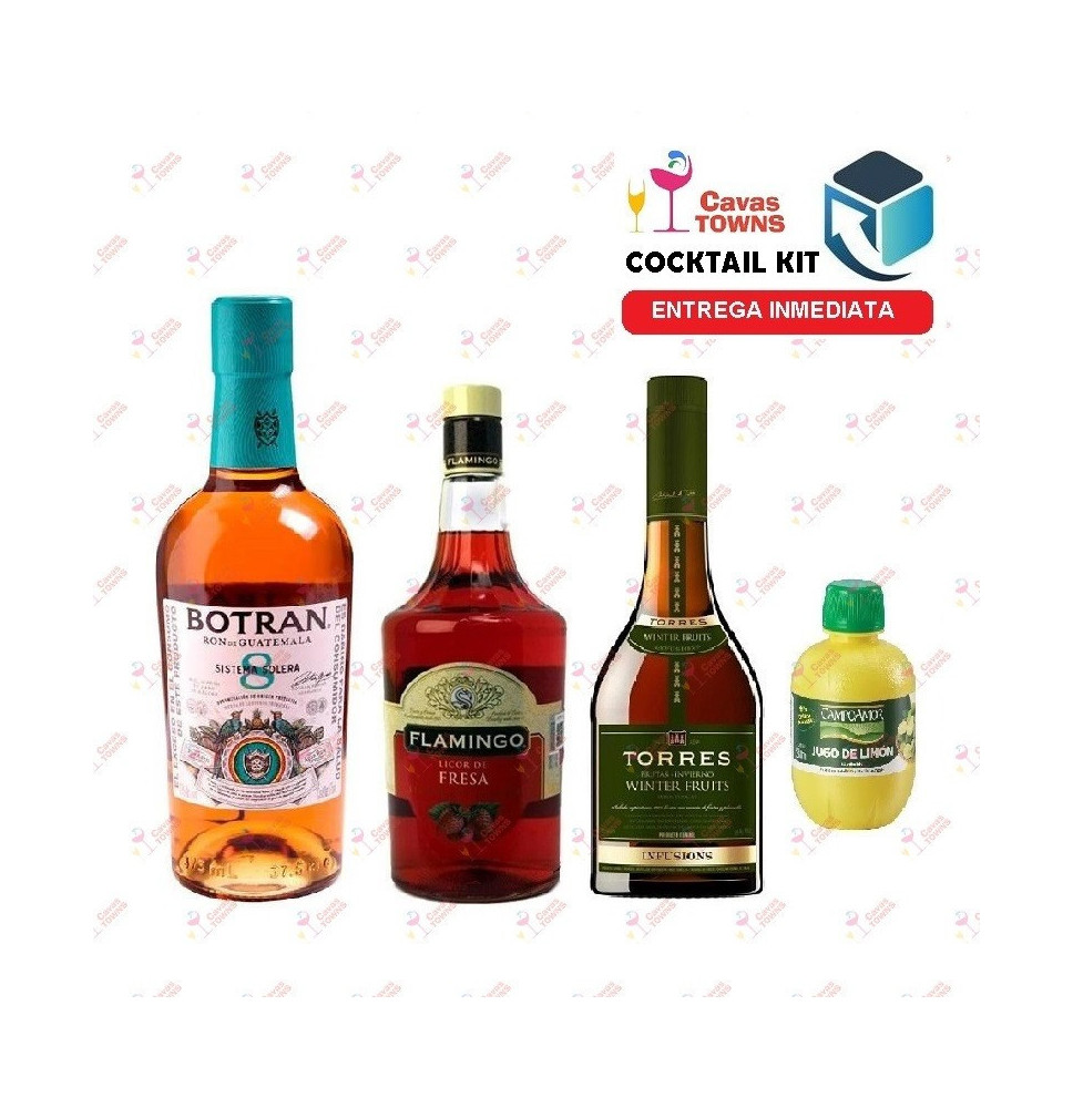 Ron Botran Cocktail Kit Berry Daiquiri Receta Recipe - Cavas Towns