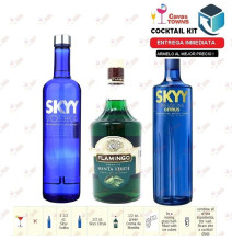 Vodka Skyy Cocktail Kit Citrus Glacier Mint Receta Recipe - Cavas Towns