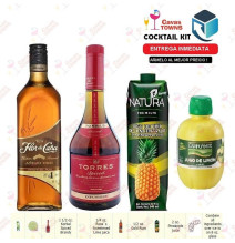 Ron Flor de Caña Cocktail Kit Barbados Sunrise - 2 Receta Recipe - Cavas Towns