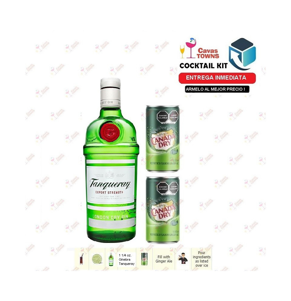 Ginebra Tanqueray Cocktail Kit Gin Buck Receta Recipe - Cavas Towns