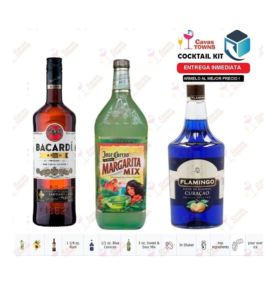 Ron Bacardi Cocktail Kit Blue Passion Receta Recipe - Cavas Towns Ron Bacardi Cocktail Kit Blue Passion Receta Recipe - Cavas Towns