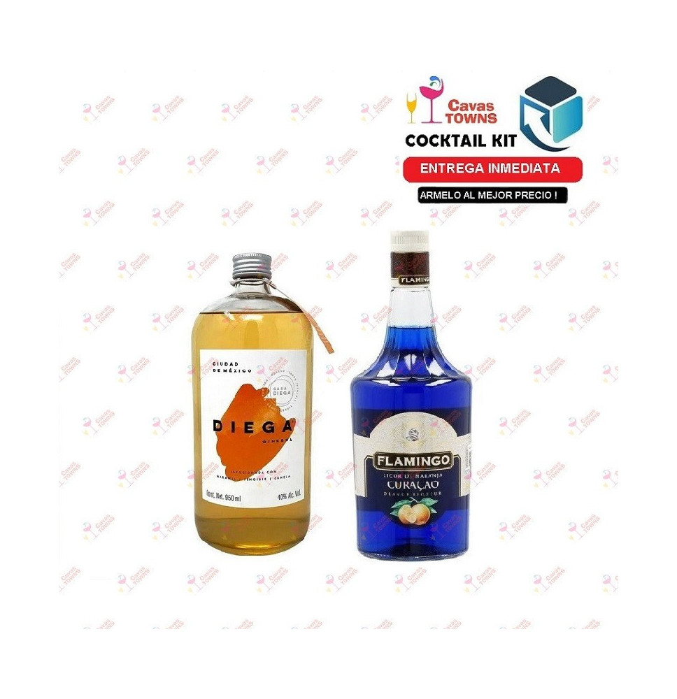 Ginebra Diega Cocktail Kit Blue Sapphire - Cavas Towns Ginebra Diega Cocktail Kit Blue Sapphire - Cavas Towns