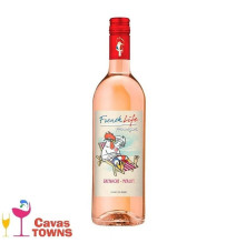 Vino Rosado French Life Grenache Merlot 750 ml - Cavas Towns