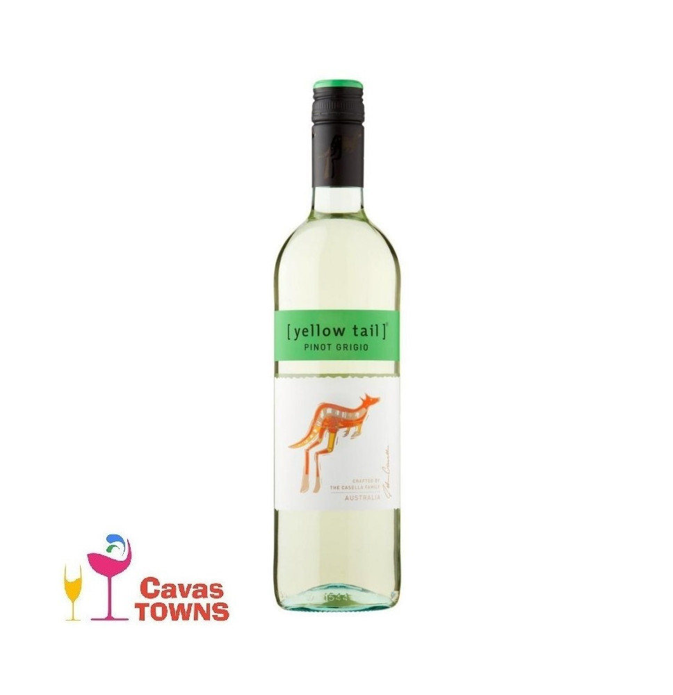 Vino Blanco Yellow Tail Pinot Grigio 750ml - Cavas Towns Vino Blanco Yellow Tail Pinot Grigio 750ml - Cavas Towns