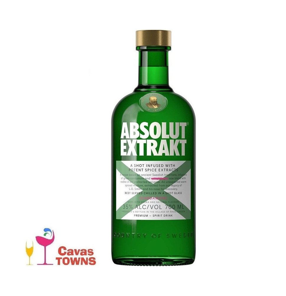 Vodka Absolut Extrakt Edición Audaz 700 ml - Cavas Towns