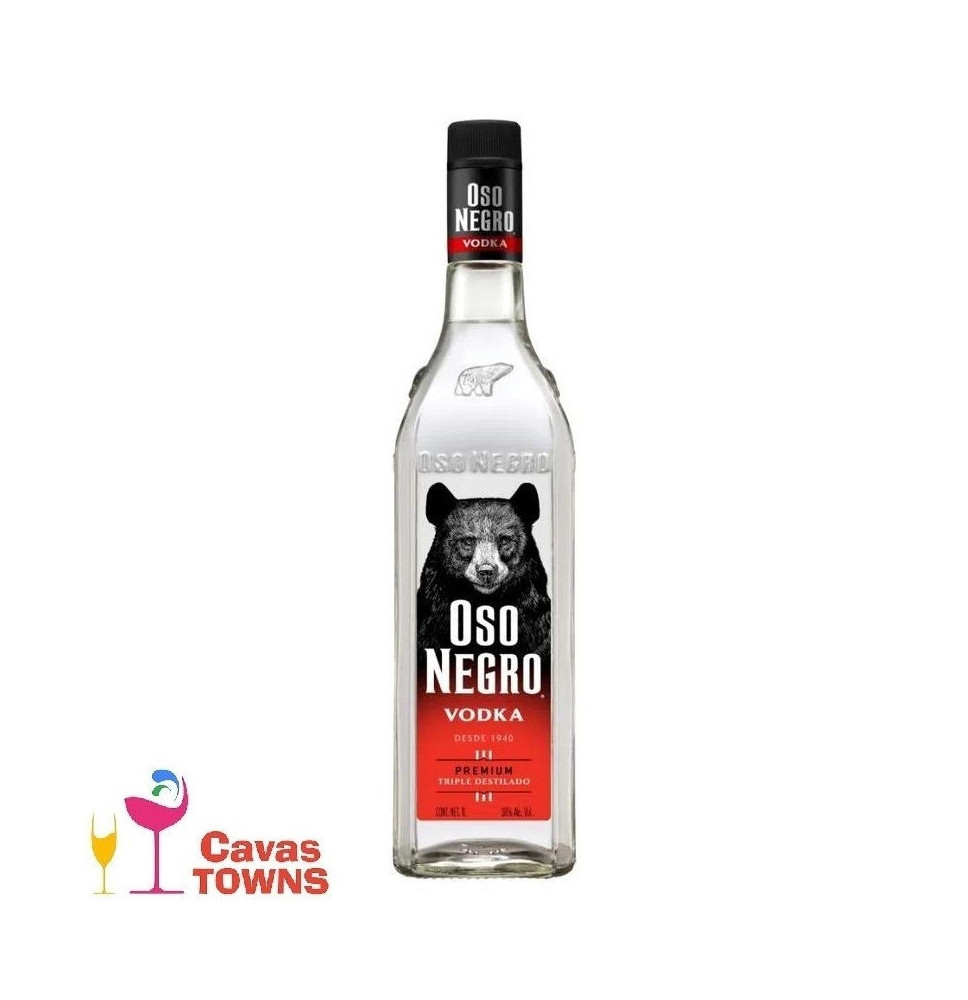 Vodka Oso Negro Premium 1 L - Cavas Towns Vodka Oso Negro Premium 1 L - Cavas Towns