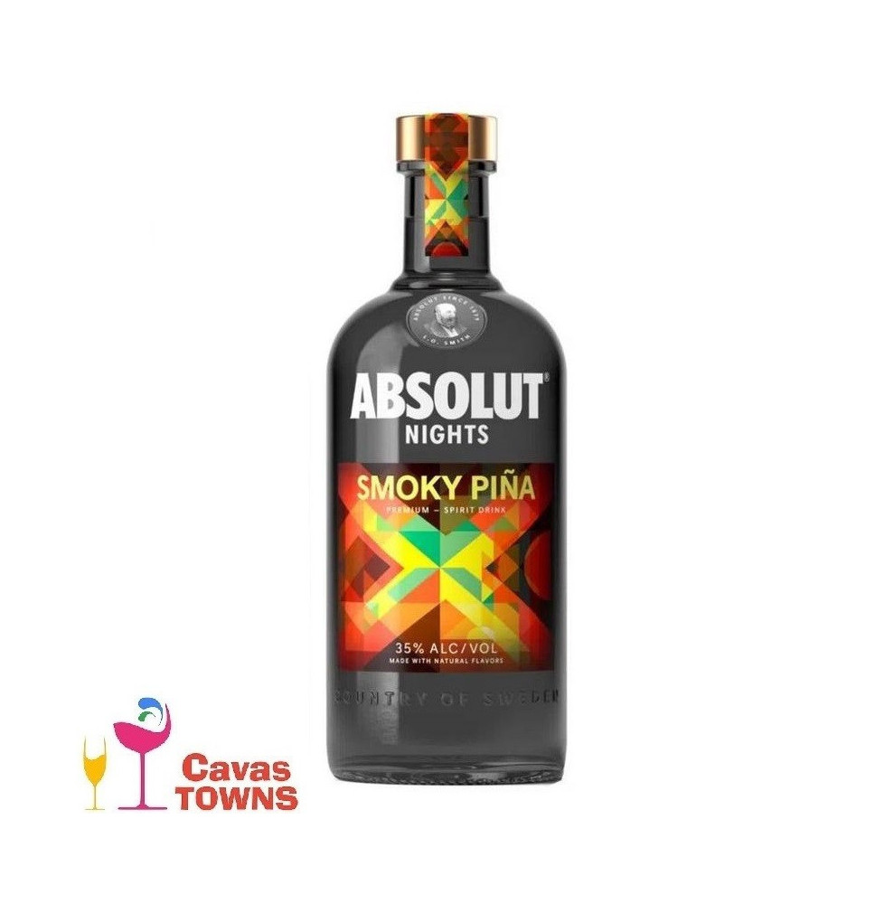 Vodka Absolut Nights Smoky Piña 700ml - Cavas Towns Vodka Absolut Nights Smoky Piña 700ml - Cavas Towns