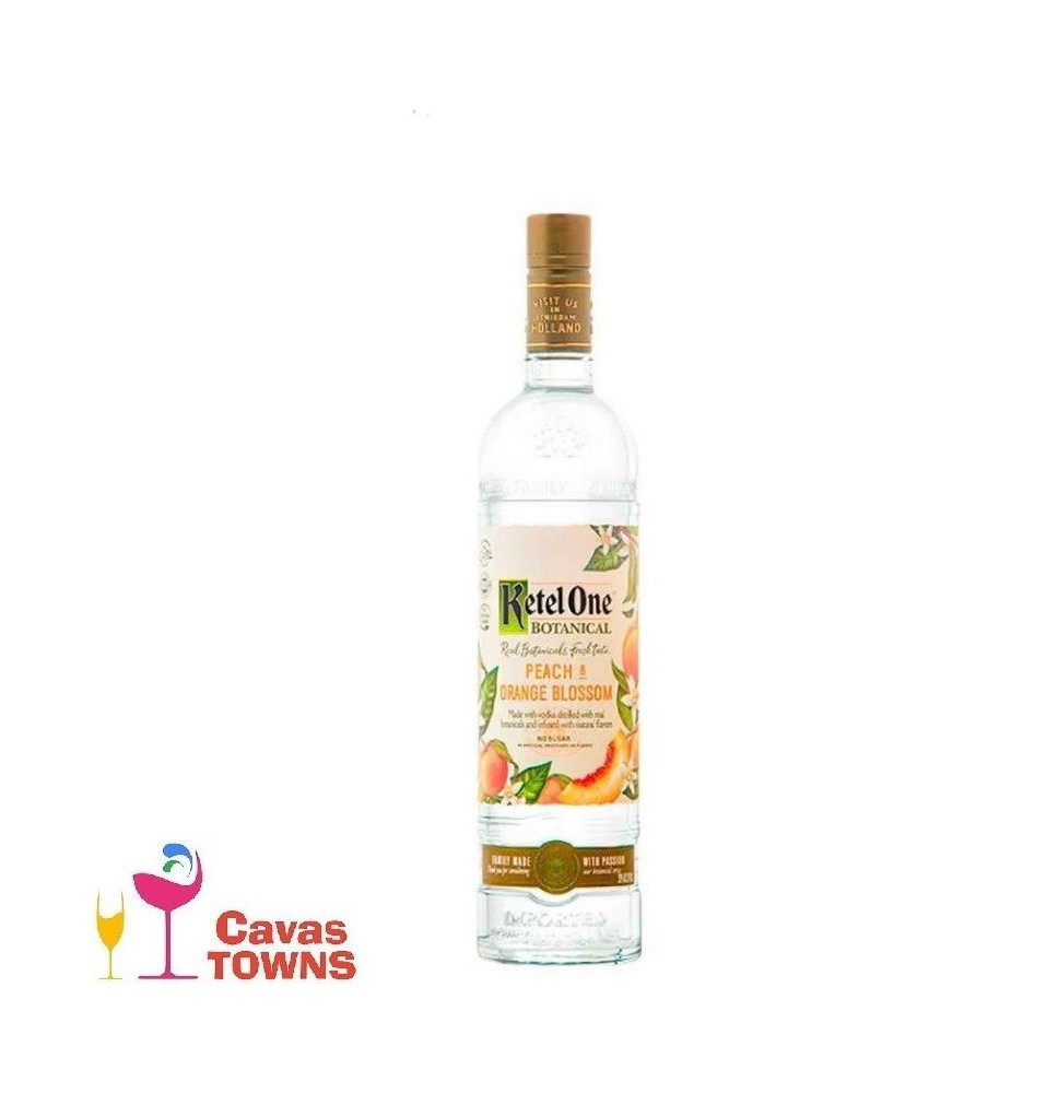 Vodka Ketel One Botanical Peach & Orange Blossom 750 ml - Cavas Towns Vodka Ketel One Botanical Peach & Orange Blossom 750 ml - Cavas Towns