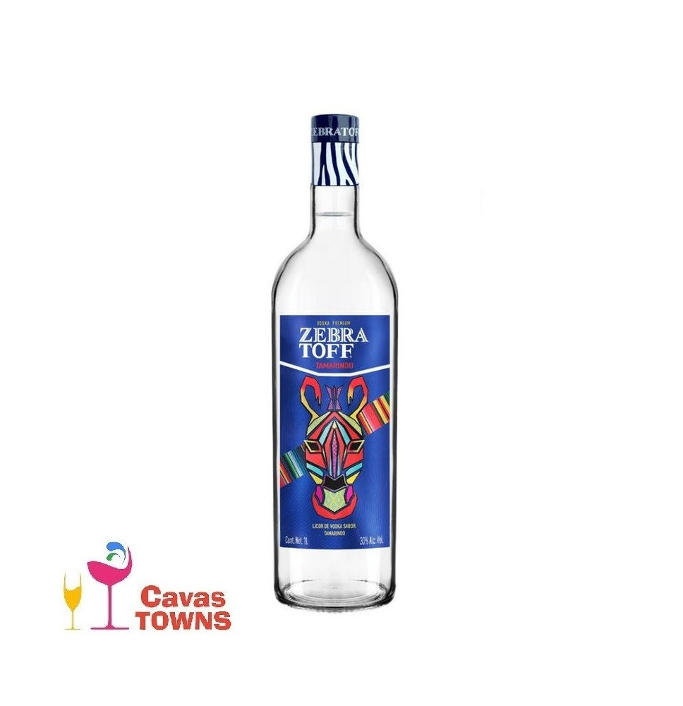 Vodka Zebratoff Tamarindo 1000 ml - Cavas Towns