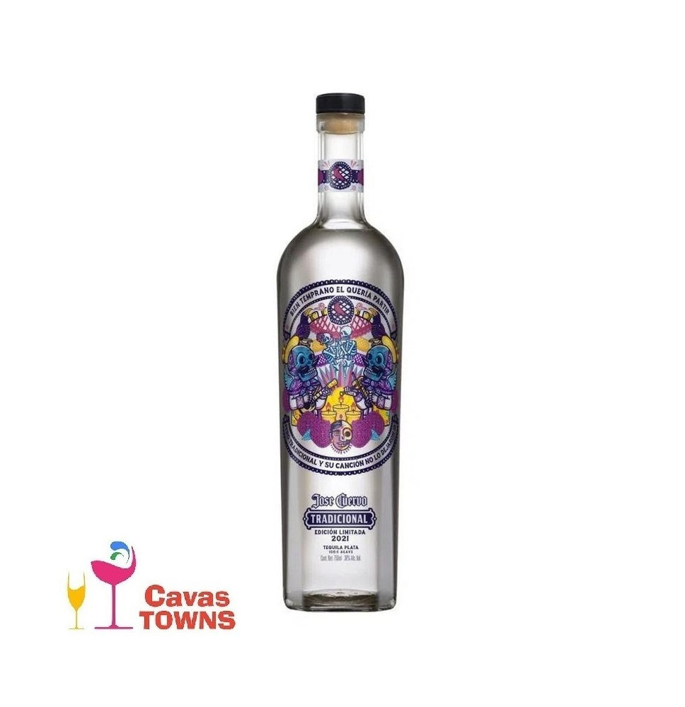 Tequila Cuervo Tradiconal Plata Calavera 750 ml - Cavas Towns