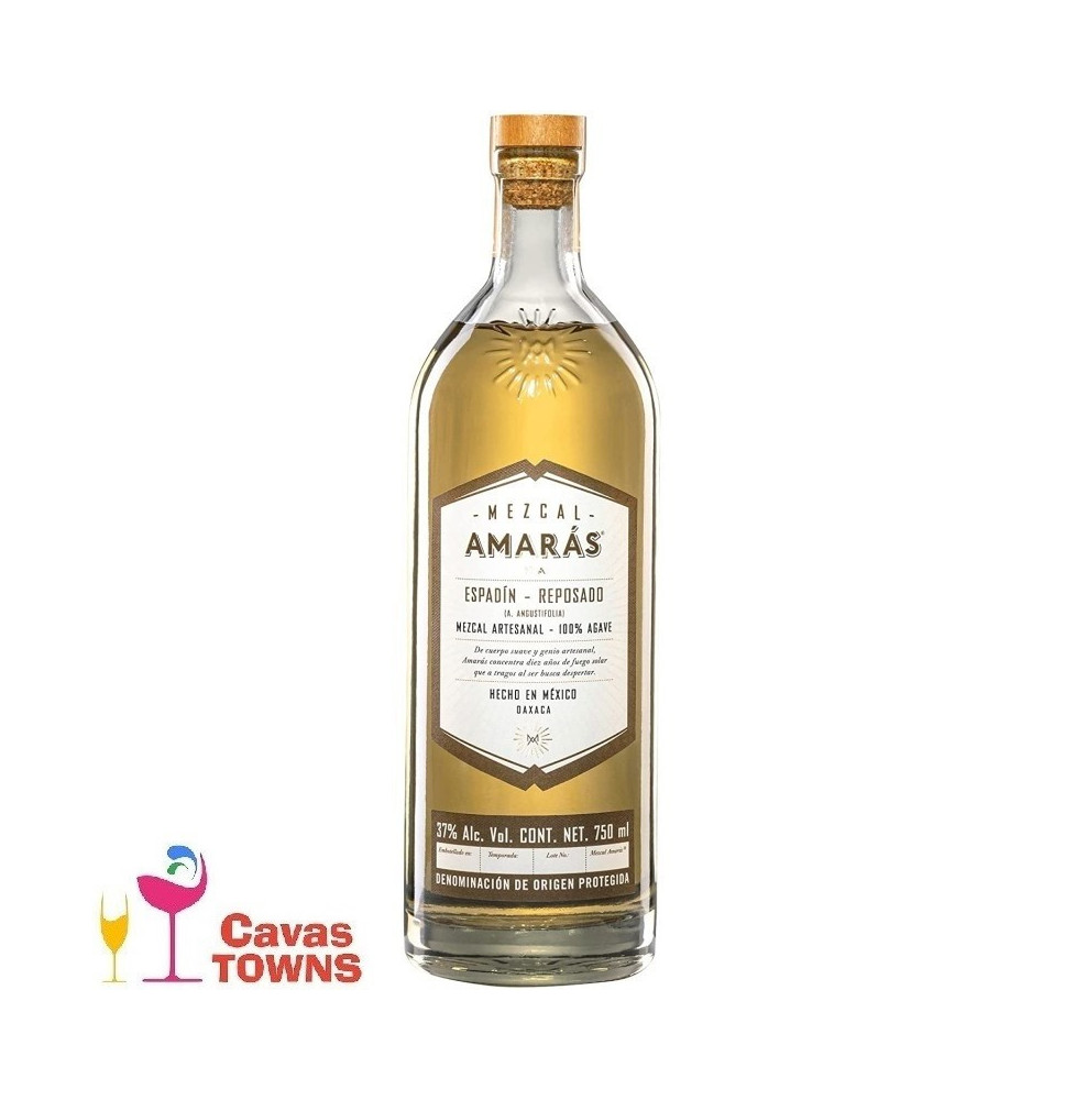 Mezcal Amarás Espadín Reposado - 750ml - Cavas Towns