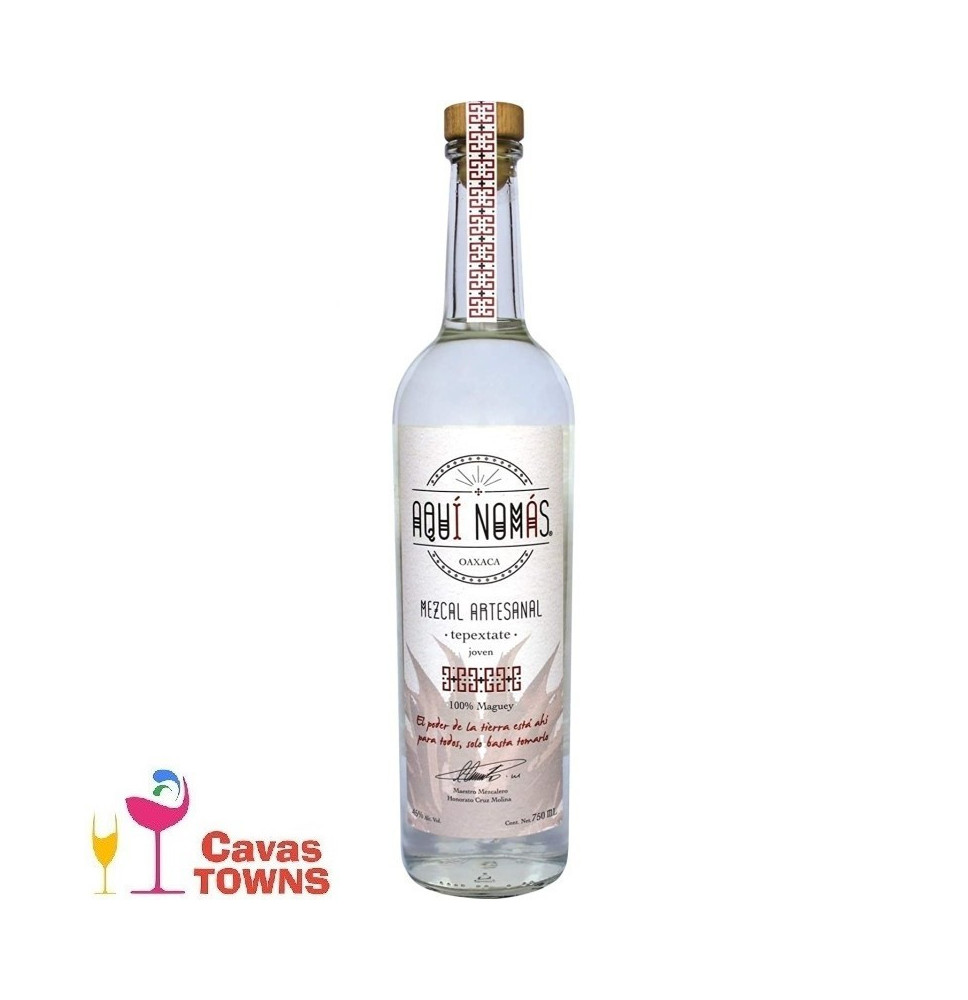 Mezcal Aqui Nomas Tobala 750 ml - Cavas Towns
