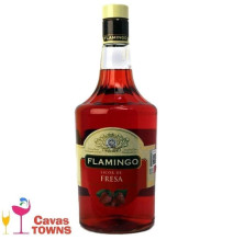 Licor De Fresa Flamingo - 1 L - Cavas Towns