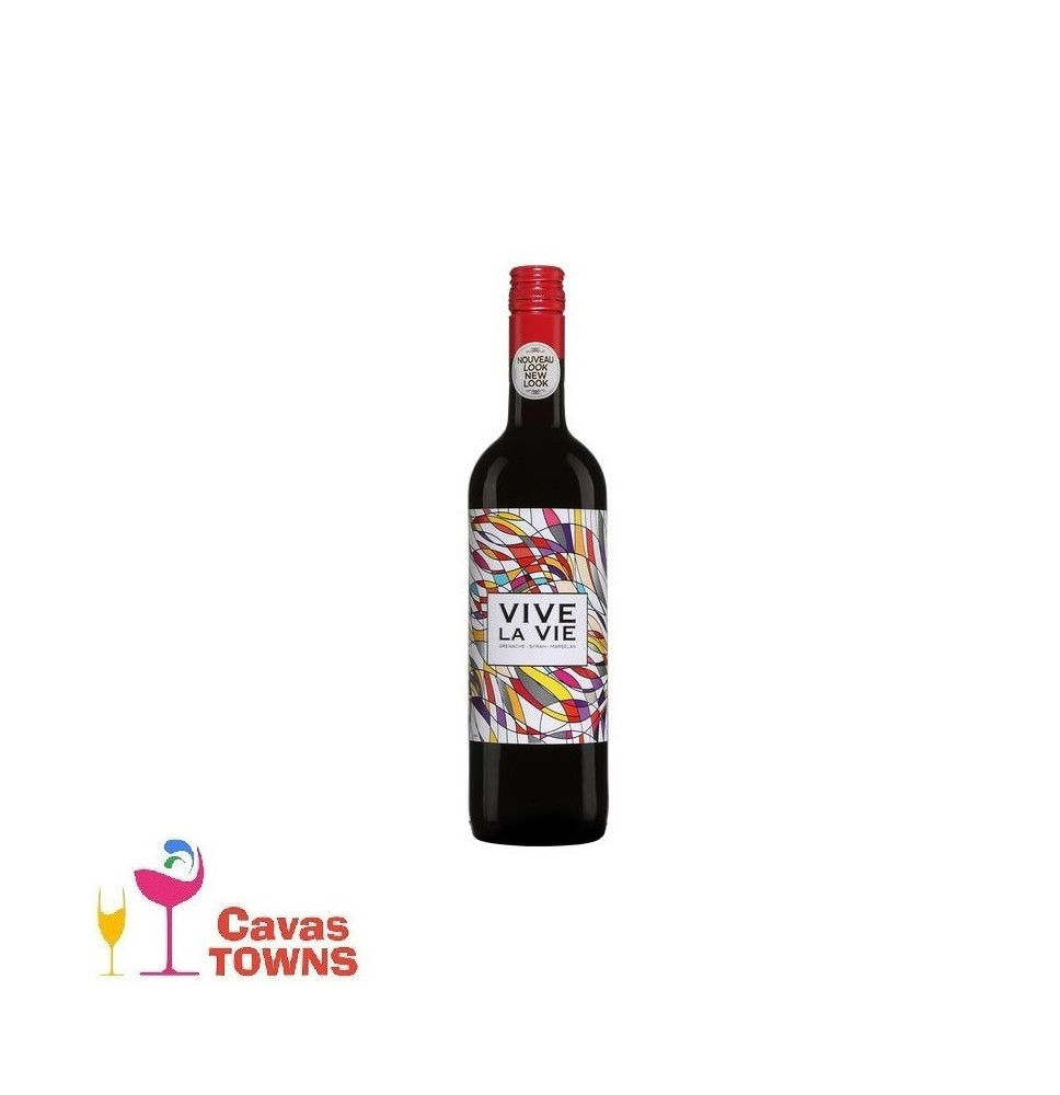 Vino Tinto Vive La Vie 750ml - Cavas Towns Vino Tinto Vive La Vie 750ml - Cavas Towns