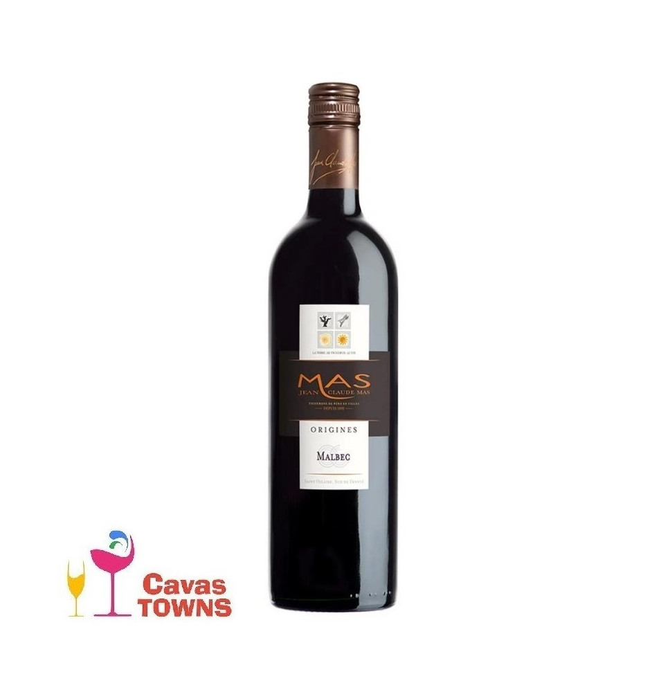 Vino Tinto Jean Claude Mas Origines Malbec 750 ml - Cavas Towns Vino Tinto Jean Claude Mas Origines Malbec 750 ml - Cavas Towns