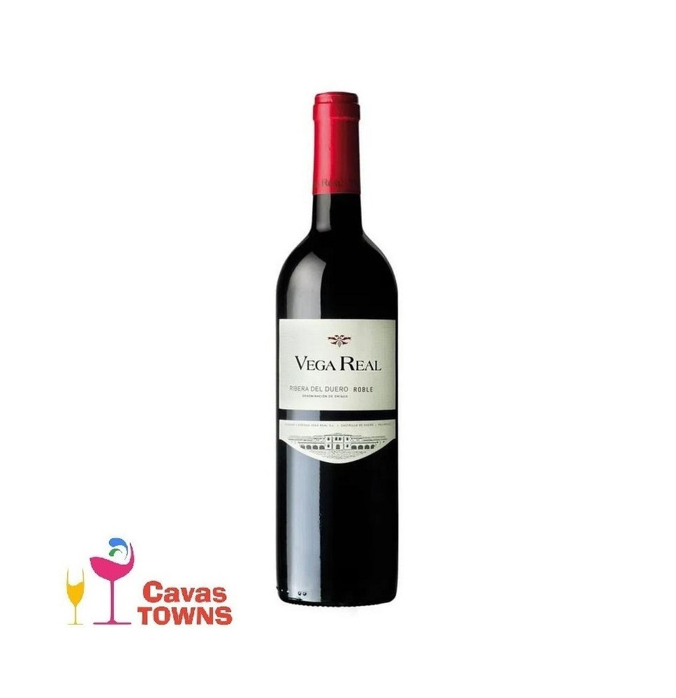 Vino Tinto Vega Real Roble 750 ml - Cavas Towns Vino Tinto Vega Real Roble 750 ml - Cavas Towns