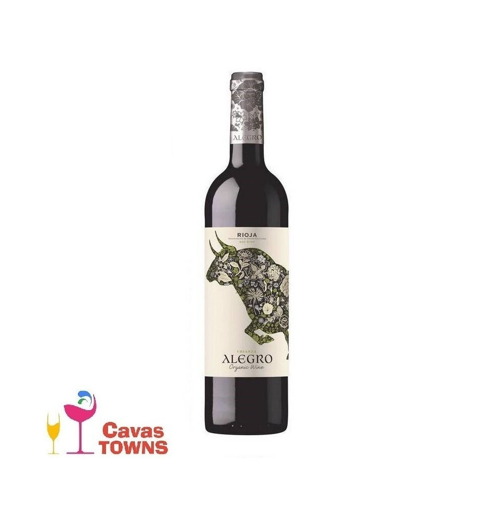 Vino Tinto Alegro Tempranillo Rioja 750ml - Cavas Towns Vino Tinto Alegro Tempranillo Rioja 750ml - Cavas Towns