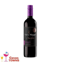 Vino Tinto Merlot Viña Maipo 750 ml - Cavas Towns