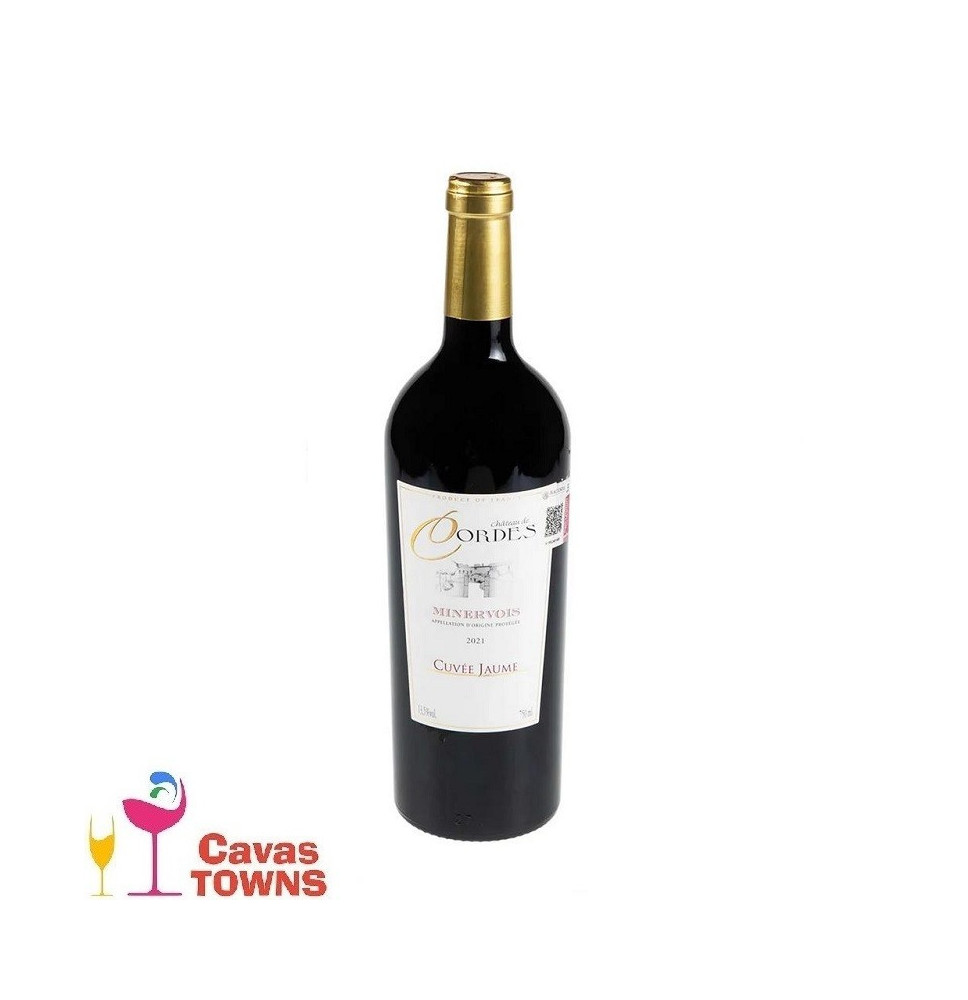Vino Tinto Frances Chateau de Cordes Minervois 2021 750 ml - Cavas Towns