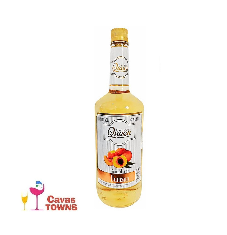 Licor Caribbean Queen de Durazno 1000 ml - Cavas Towns Licor Caribbean Queen de Durazno 1000 ml - Cavas Towns