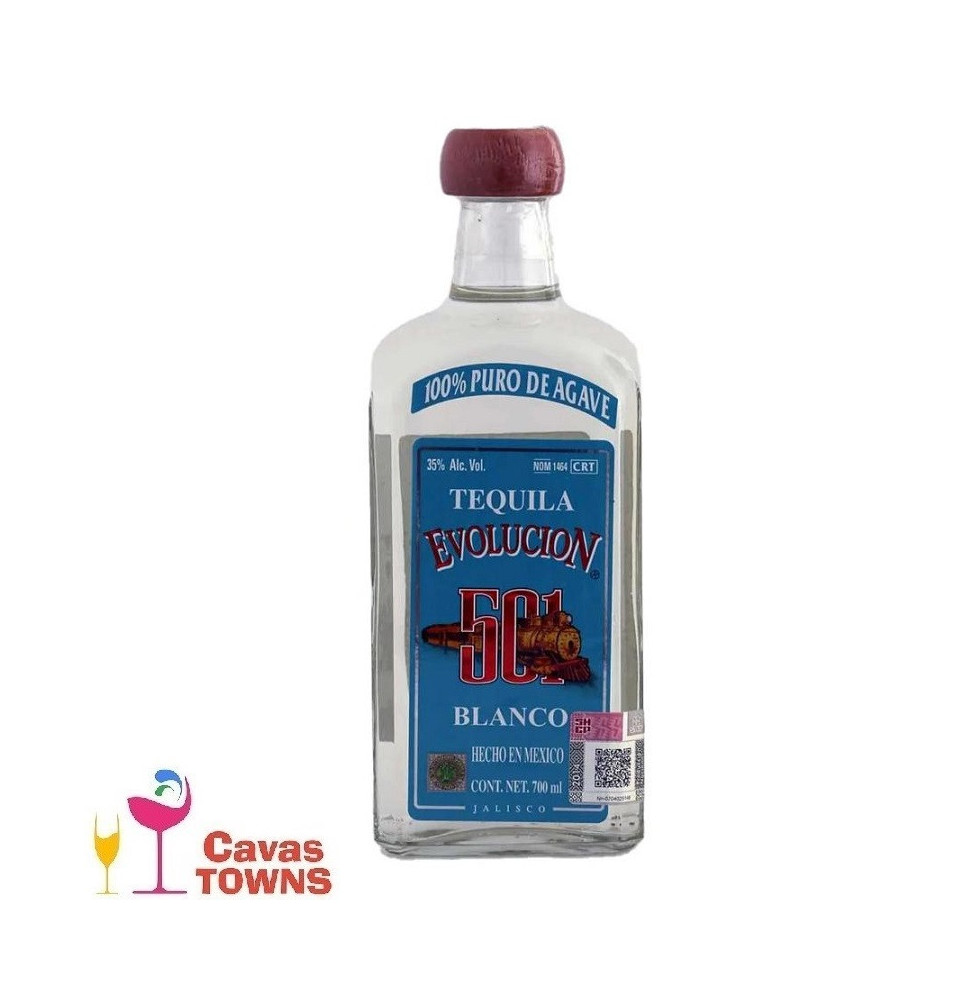 Tequila Evolucion 501 Blanco 700 ml - Cavas Towns