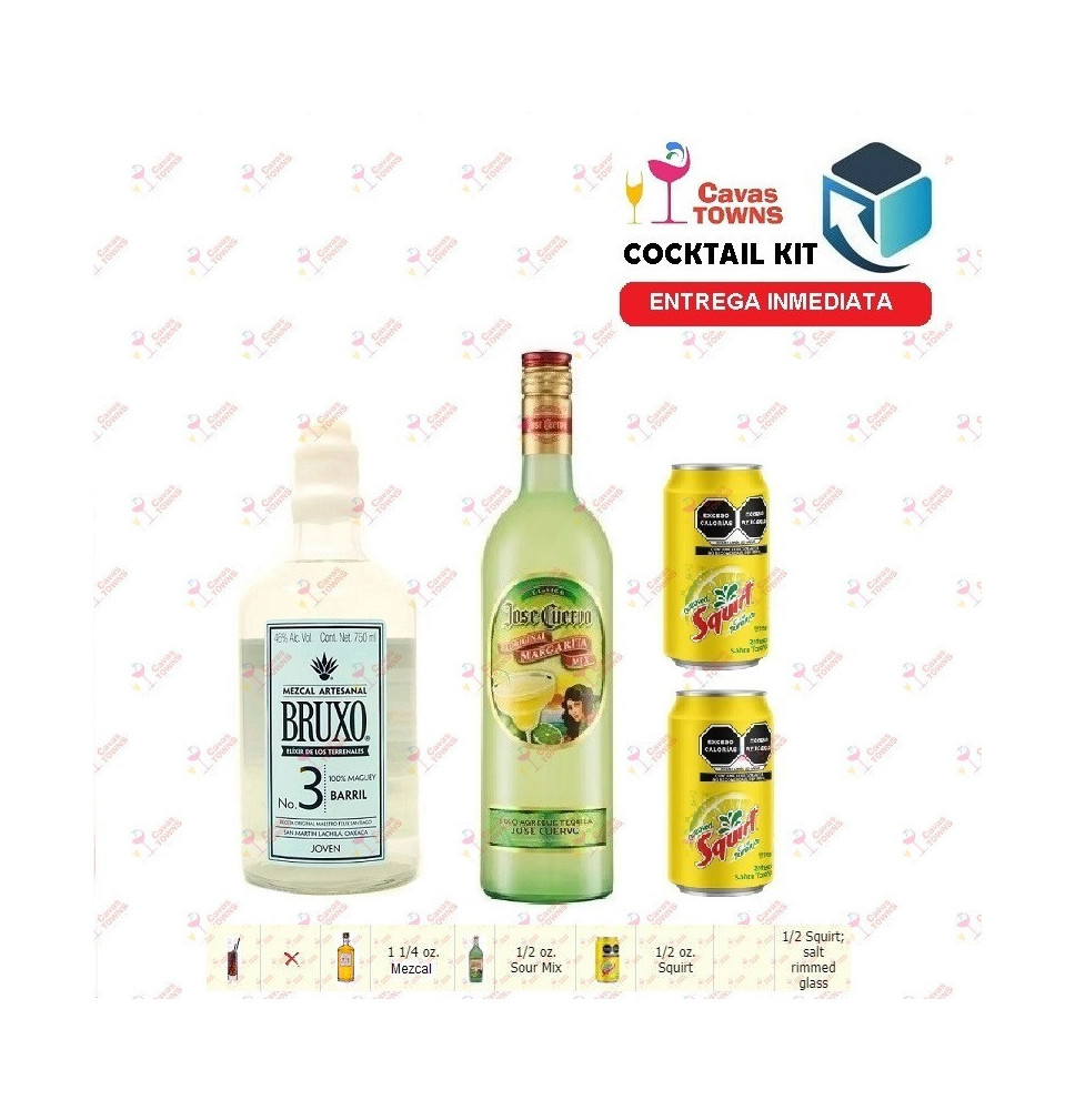 Cocktail Kit Green Apple Mezcal Receta Recipe - Cavas Towns