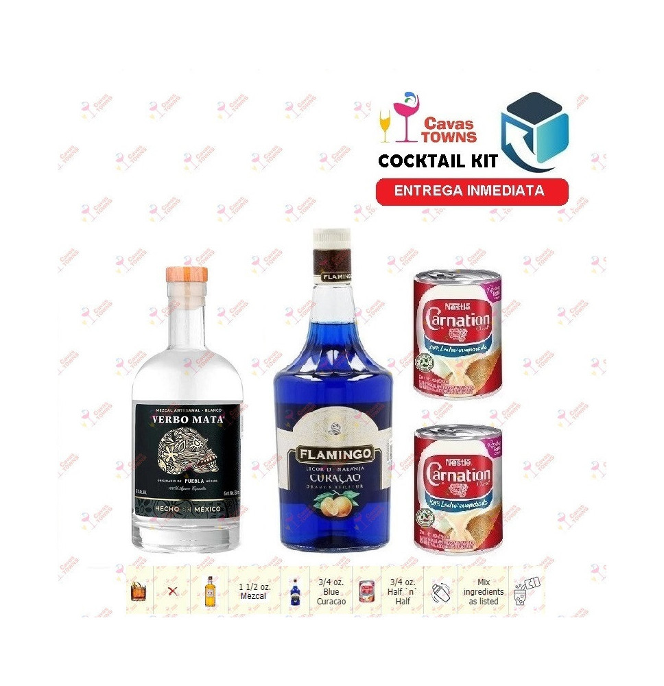 Cocktail Kit Frost Bite Mezcal Receta Recipe - Cavas Towns