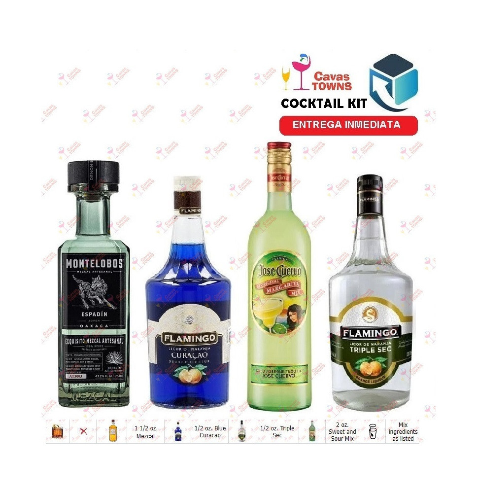 Cocktail Kit Blue Sunrise Mezcal Receta Recipe - Cavas Towns Cocktail Kit Blue Sunrise Mezcal Receta Recipe - Cavas Towns