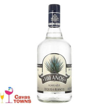 Tequila 100 Años Blanco Agave Azul 700 ml - Cavas Towns