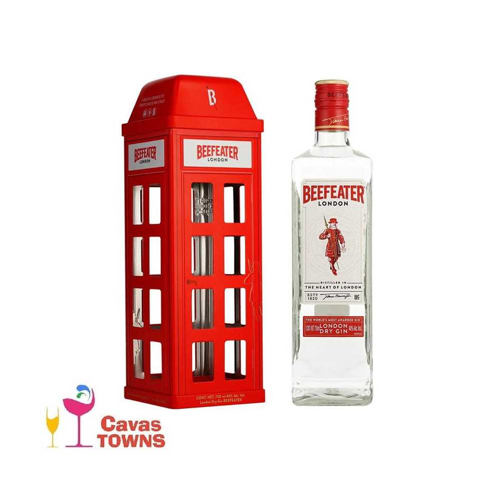 Ginebra Beefeater London Dry Estuche Telefonico 750 ml - Cavas Towns Ginebra Beefeater London Dry Estuche Telefonico 750 ml - Cavas Towns