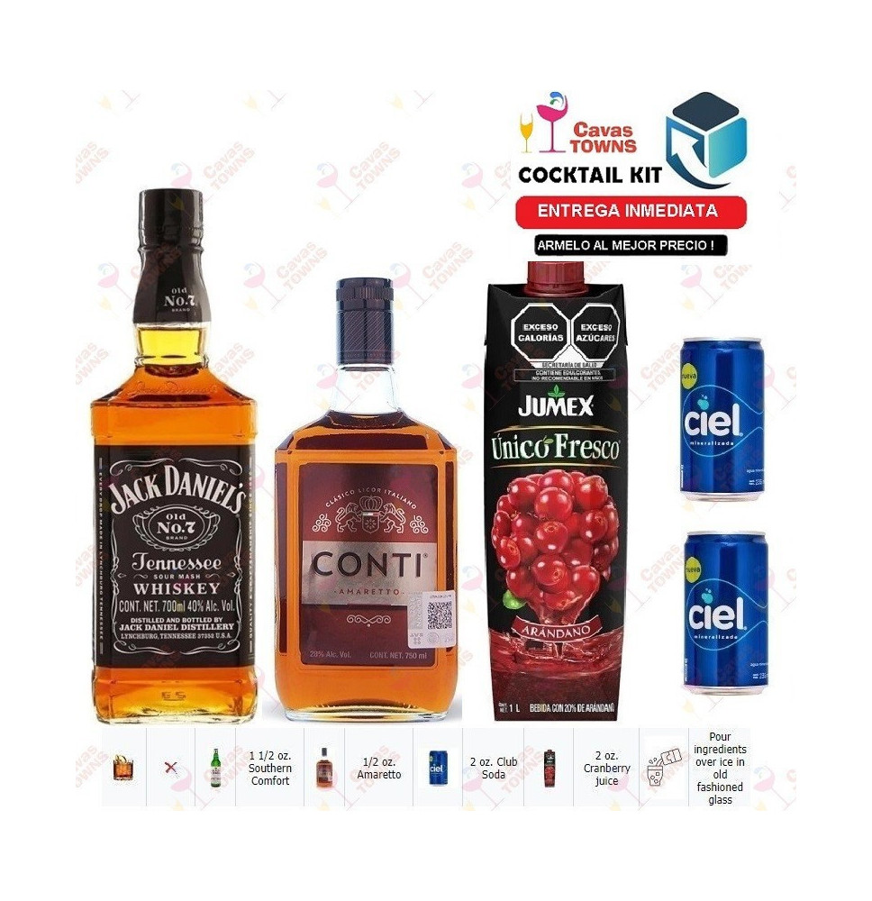 Cocktail Kit Berry Southern Comfortable - 2 Receta Recipe - Cavas Towns Cocktail Kit Berry Southern Comfortable - 2 Receta Recipe - Cavas Towns