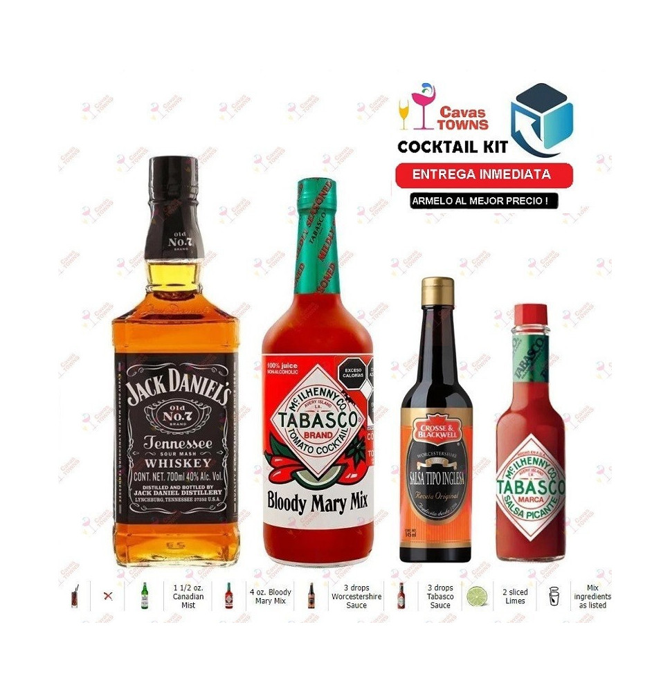 Cocktail Kit Bloody Mist - 2 Receta Recipe - Cavas Towns Cocktail Kit Bloody Mist - 2 Receta Recipe - Cavas Towns