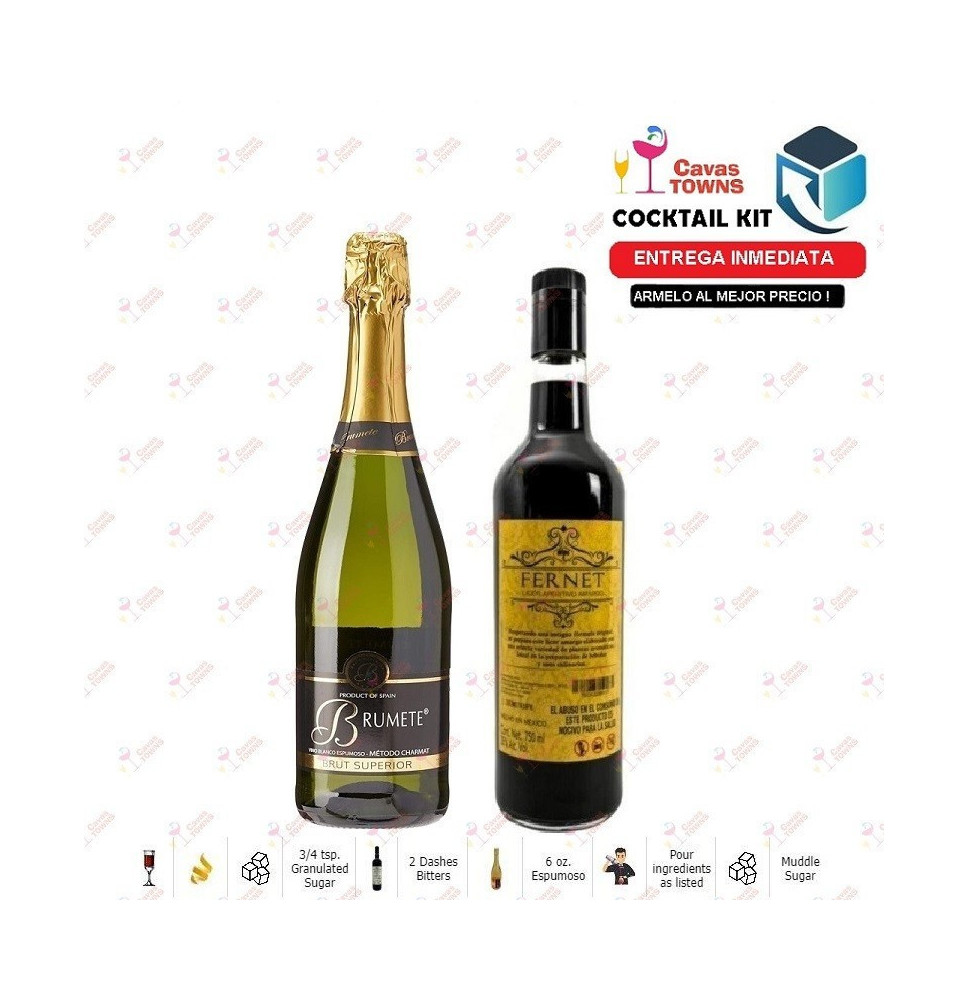 Cocktail Kit Champagne Cocktail Receta Recipe - Cavas Towns