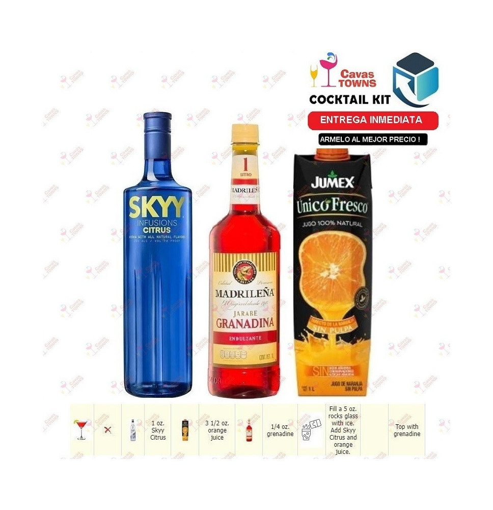 Cocktail Kit Citrus Sunrise Receta Recipe - Cavas Towns Cocktail Kit Citrus Sunrise Receta Recipe - Cavas Towns