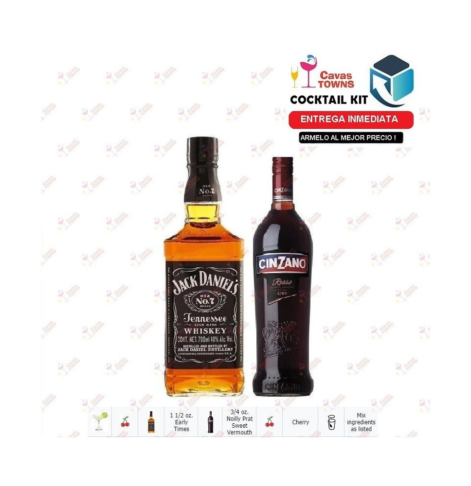 Cocktail Kit ET Manhattan Receta Recipe - Cavas Towns Cocktail Kit ET Manhattan Receta Recipe - Cavas Towns