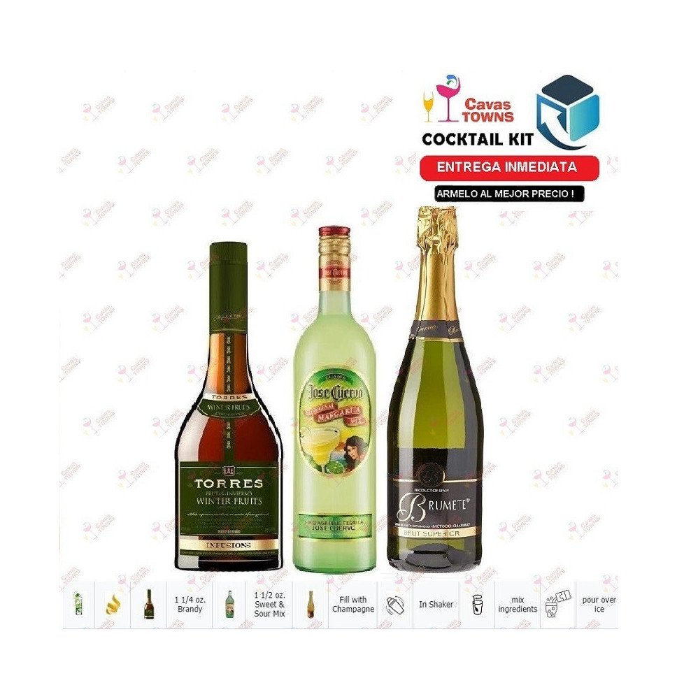 Cocktail Kit French 75 Receta Recipe - Cavas Towns