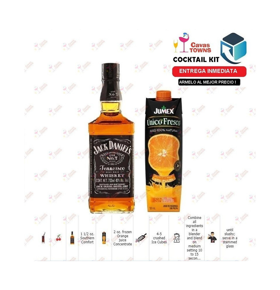 Cocktail Kit Frozen O.J. Southern Comfort Receta Recipe - Cavas Towns Cocktail Kit Frozen O.J. Southern Comfort Receta Recipe - Cavas Towns