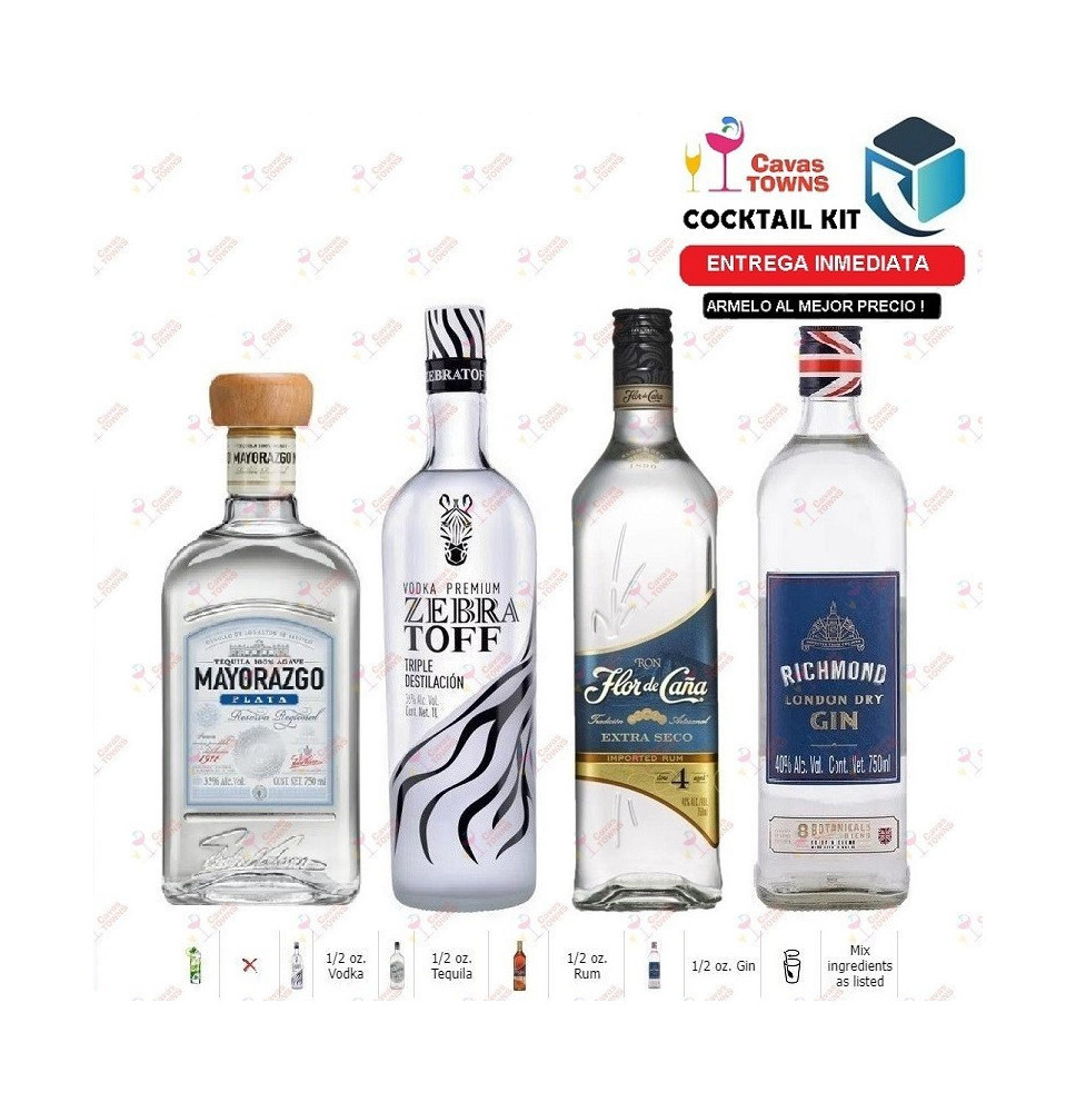 Ginebra Richmond Cocktail Kit Long Island Iced Tea Receta Recipe - Cavas Towns Ginebra Richmond Cocktail Kit Long Island Iced Tea Receta Recipe - Cavas Towns