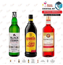 Whisky Black Zebra Cocktail Kit Candy Bar Receta Recipe - Cavas Towns