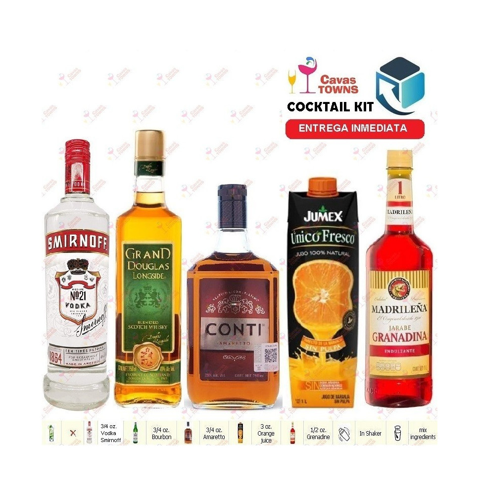 Vodka Smirnoff Cocktail Kit Alabama Slammer -1 Receta Recipe - Compara Precios de Vinos y Licores TRITRAGO.ORG Vodka Smirnoff Cocktail Kit Alabama Slammer -1 Receta Recipe - Compara Precios de Vinos y Licores TRITRAGO.ORG