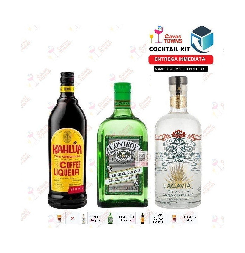 Tequila Agavia Cocktail Kit Alice in Wonderland - 2 Receta Recipe- Compara Precios de Vinos y Licores TRITRAGO.ORG